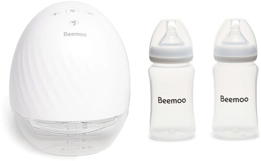 Beemoo Care Wearable Elektrisk Brystpumpe Singel inkl. Brystmelkflaske 240 ml 2-pack Beemoo Care Wearable Elektrisk Brystpumpe Singel inkl. Brystmelkflaske 240 ml 2-pack
