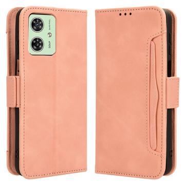 Motorola Moto G54 Lommebok-deksel med Kortholder Rosa