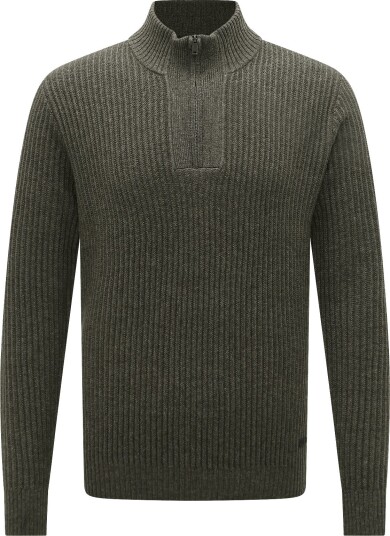 Hackett London Highland Stitch Hzip   OLIVE GREEN   L