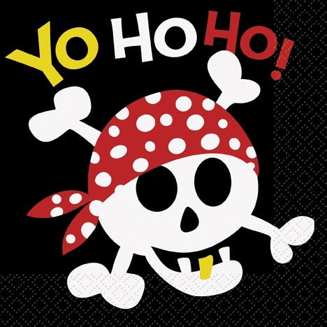 Pirate Fun Servietter 16 Stk Pirate Fun Servietter 16 Stk