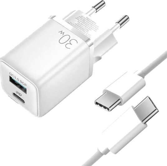 SiGN Google / Sony Xperia 30W hurtiglader USB-A/USB-C med USB-C-kabel, 2m SiGN Google / Sony Xperia 30W hurtiglader USB-A/USB-C med USB-C-kabel, 2m