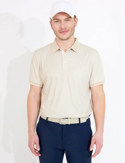 Abacus Mens Headfort Drycool Polo Cream XL Abacus Mens Headfort Drycool Polo Cream XL
