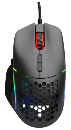 Glorious Model I - Black - Gaming mus - Optisk - 9 - Svart med RGB-lys