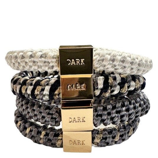 DARK Fat Hair Ties Combo Steel Blue Mix 4pcs DARK Fat Hair Ties Combo Steel Blue Mix 4pcs