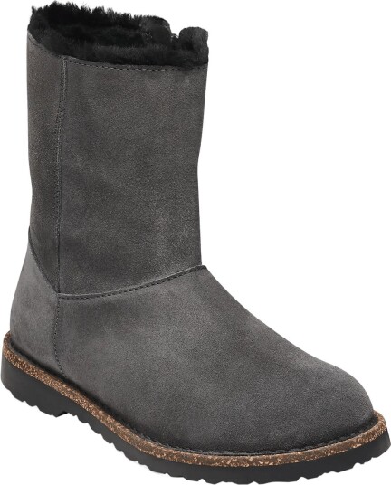 Birkenstock Uppsala Zip Shearling Leve ANTHRACITE 37