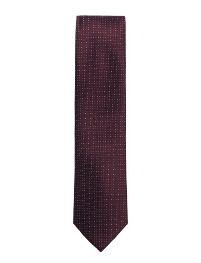 Lindbergh Black Polyester Tie With Dots 7 Cm - Burgundy - ONE SIZE Lindbergh Black Polyester Tie With Dots 7 Cm - Burgundy - ONE SIZE