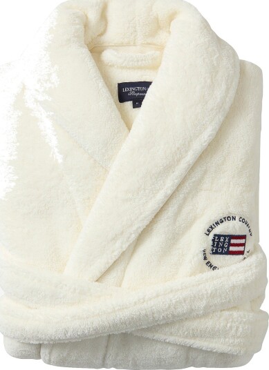 Lexington Unisex fleece badekåpe Hvit