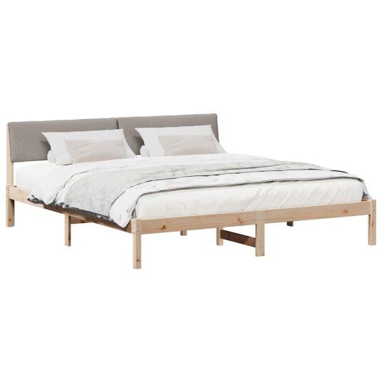  Sengestamme Brun og taupe 200 x 200 cm Heltre furu
