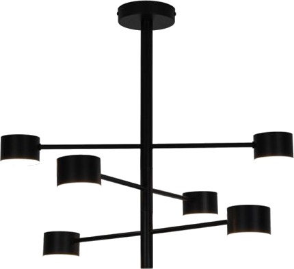 Domoletti Pendellampe Pendant Led Light Luca 6X4w Svart Domoletti Pendellampe Pendant Led Light Luca 6X4w Svart
