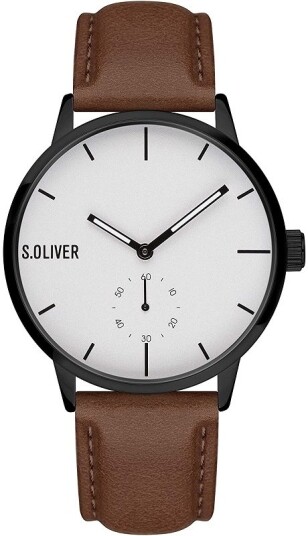 s.Oliver Herreklokke SO 4179 LQ S.Oliver Classic Sølvfarget/Lær