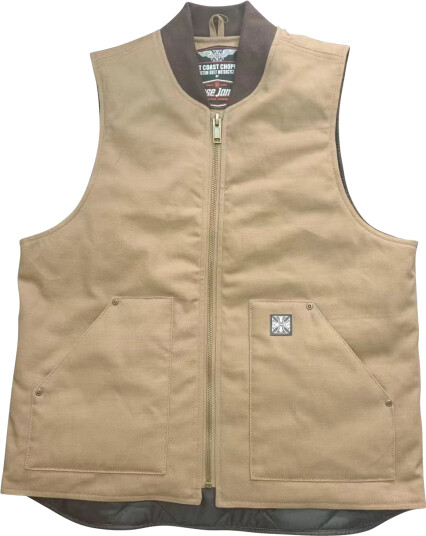 West Coast Choppers Arbeidsvest Heavy Duty Brun West Coast Choppers Arbeidsvest Heavy Duty Brun