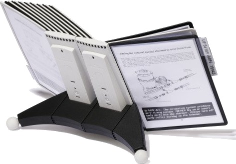 Durable Sherpa Bord Portrett A4 Sort Grå