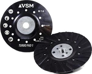 Bagskive Turbopad 1 Ø125 M14 Ventileret Bagskive Turbopad 1 Ø125 M14 Ventileret