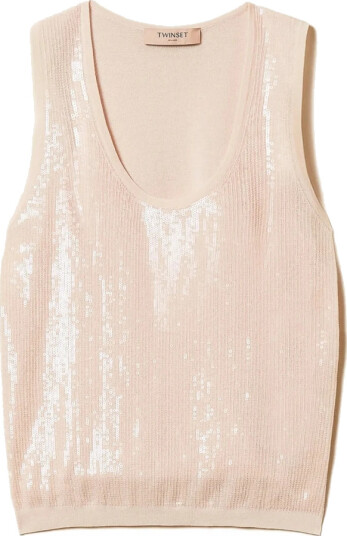 Twinset Dame Topper Rosa S,