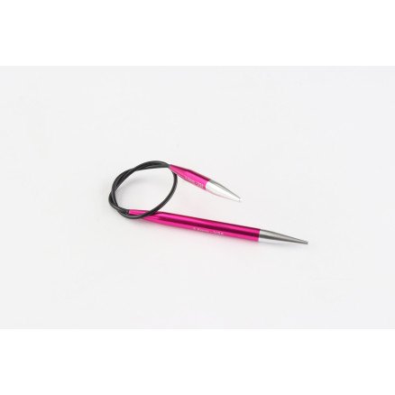 KnitPro Zing Asymmestriske Rundepinner 25 cm 5,00mm