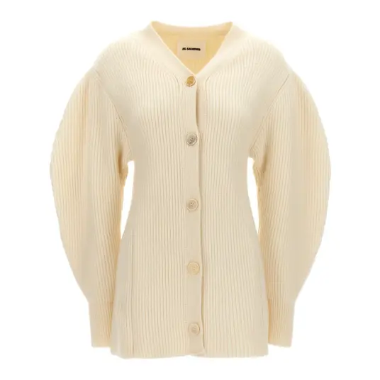 Jil Sander Dame Strikkevarer Hvit L,