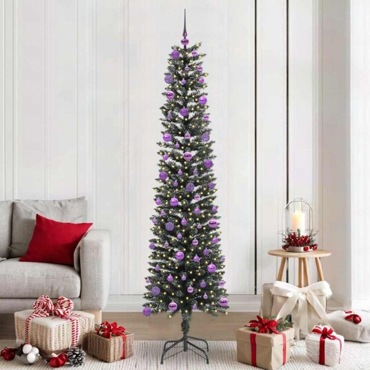  Kunstig juletre grønn 58 x 58 x 210 cm PVC og plast og stål