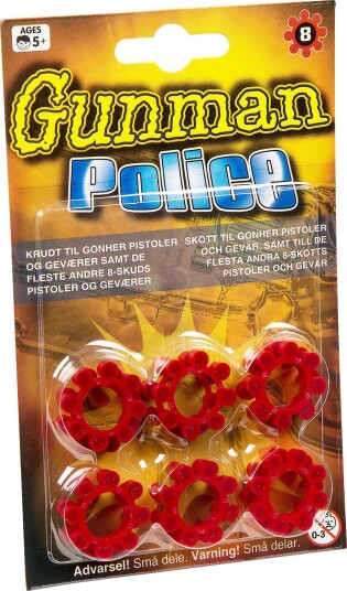 Gunman 8-Skudds Kruttruller, 96 Skudd Totalt Gunman 8-Skudds Kruttruller, 96 Skudd Totalt