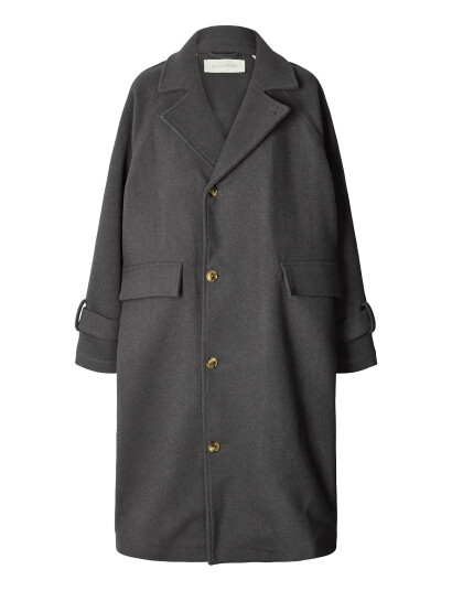STUDIO FEDER Johanne Coat   Wool   Grey   L