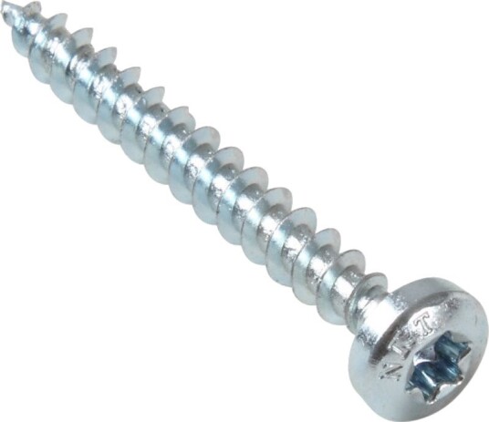 Nkt Fasteners Spun+ Skrue Elforsinket Panhode Sølv 4,0x50mm 200 Stk