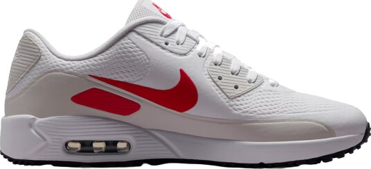 Nike Air Max 90 G Golfsko herre White-Red-PhotonDust-Midnight