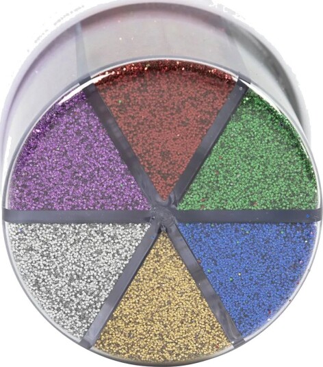 Bio-Glimmer Assorterte Farger 6 x 28 ml