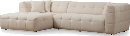 Octavian Sofa med Sjeselong 5 seter   Beige