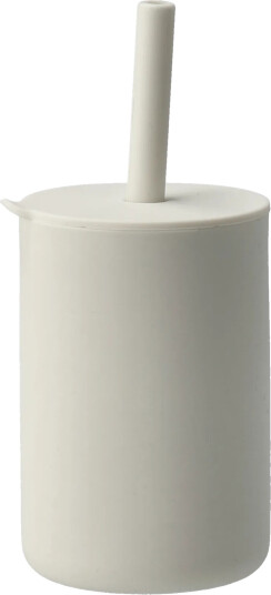 Scandi Living Vega kopp med sugerør silikon Vanilla
