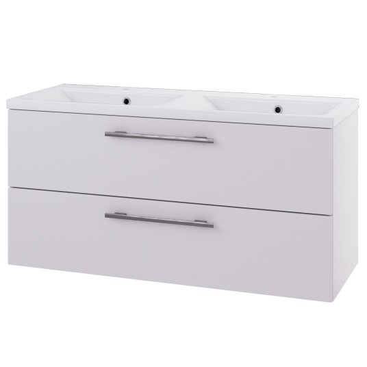 Linn Bad Ingrid D45cm Servantskap Hvit Matt / 120cm Dobbel