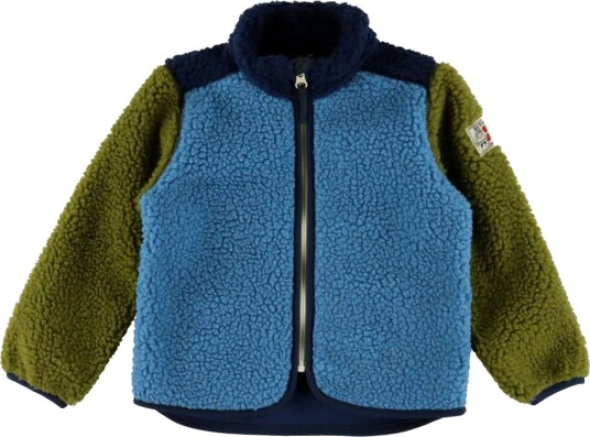 Danefæ Fleecejakke Teddy DaneTumling Navy/Bleknet Blue/Oli Danefæ 3 år (98) Fleecejakke Blå Grønn