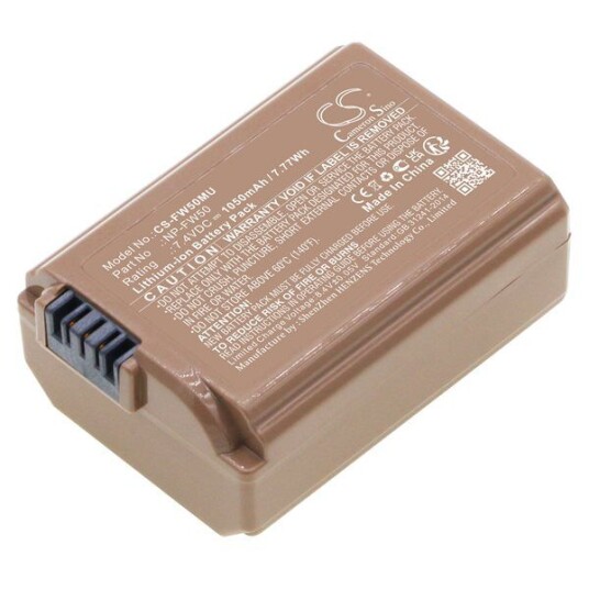 Sony NEX-5RL batteri (1050 mAh 7.4 V, Sort) Sony NEX-5RL batteri (1050 mAh 7.4 V, Sort)