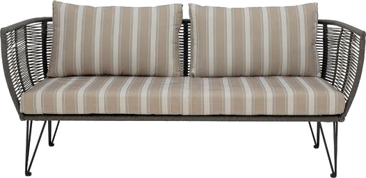 Bloomingville Mundo Loungesofa m. puter, Grønt metalll Bloomingville Mundo Loungesofa m. puter, Grønt metalll