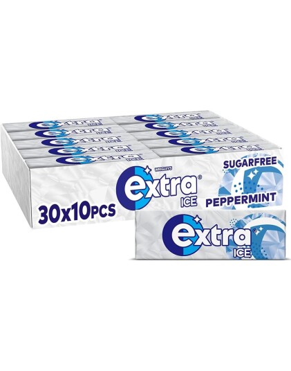 30 stk Extra Ice Peppermint Tyggegummi Pakker Hel Eske 420 gram 30 stk Extra Ice Peppermint Tyggegummi Pakker Hel Eske 420 gram
