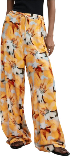 Desigual Dame Bukser Gul S,