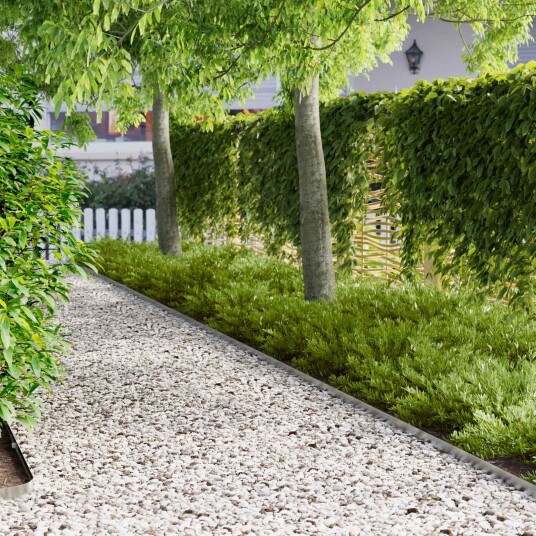 vidaXL Gjerdekant 20 pcs 102 x 4 x 4 cm Stål Sølv