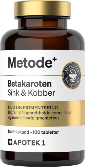 Metode Betakaroten sink & kobber tabletter 100 stk