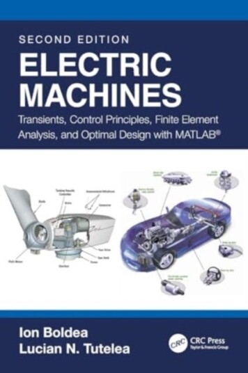 Electric Machines Transients, Control Principles, Finite Element Analysis, and Optimal Design with MATLAB®