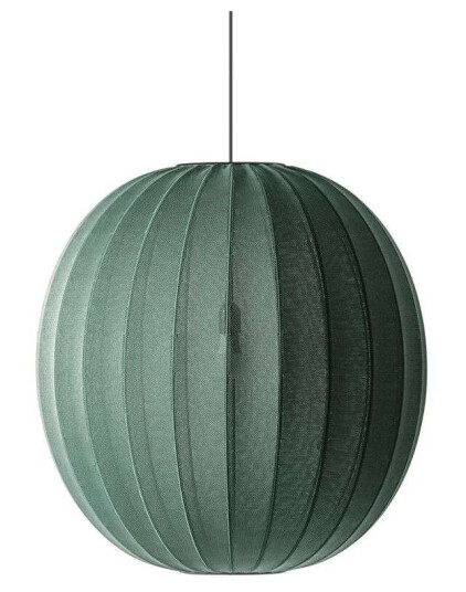 Made By Hand av Håndstrikket-hvitt Rundt Taklampe Ø75 Tweed Green Made By Hand av Håndstrikket-hvitt Rundt Taklampe Ø75 Tweed Green