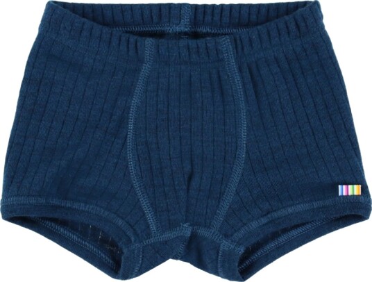Joha Boxershorts Ull Rib Mørk Turkis Joha 160 Boxershorts Blå