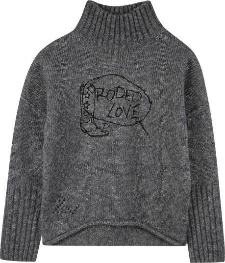 Zadig & Voltaire Genser Ull/Polyester stoff Grå Melert m. Gl Zadig & Voltaire 10 år 140 Genser