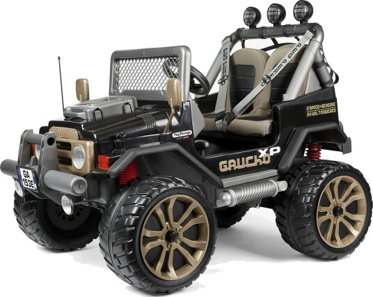 Peg Perego Gaucho XP Terrengbil svart elbil 24V med plass til 2 barn Peg Perego Gaucho XP Terrengbil svart elbil 24V med plass til 2 barn