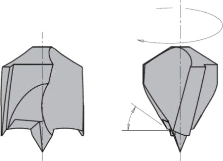 Vedskjærer Cmt 310.064.22 D=1/4"" (6,35 Mm) Lh