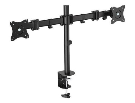 LogiLink Dual monitor mount 13-27" steel arm length: each 428 mm LogiLink Dual monitor mount 13-27" steel arm length: each 428 mm
