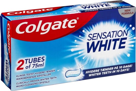COLGATE Sensation White Tannkrem 2 x 75 ml