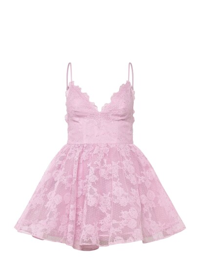 Bardot Orelia Lace Mini Dress   Pink   42