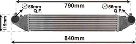 Intercooler VAN WEZEL 37014704