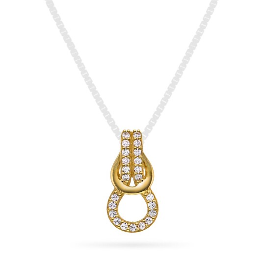 Pan Jewelry Anheng i 585 gult gull med zirkonia Pan Jewelry Anheng i 585 gult gull med zirkonia