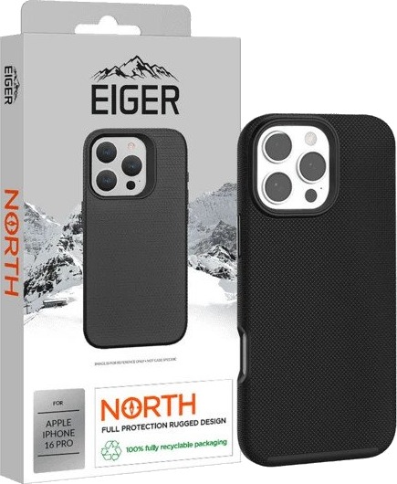 Eiger EGCA00625 Deksel for iPhone 16 Pro Svart