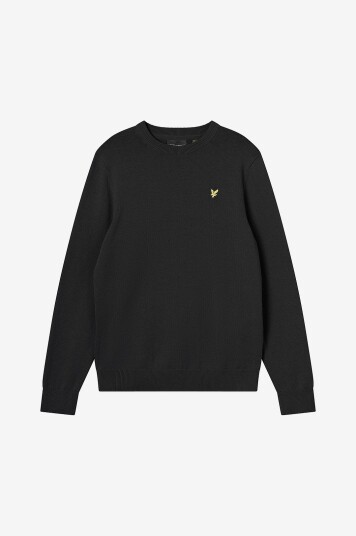 Lyle & Scott Genser Cotton Crew Neck Jumper Svart