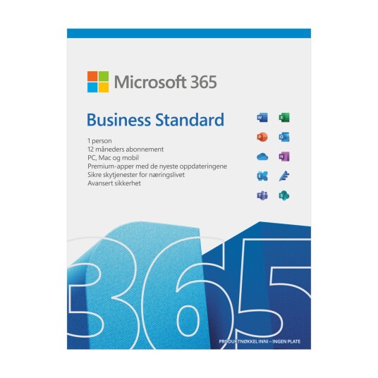 MICROSOFT 365 BUSINESS STANDARD PROGRAMVARE MICROSOFT 365 BUSINESS STANDARD PROGRAMVARE